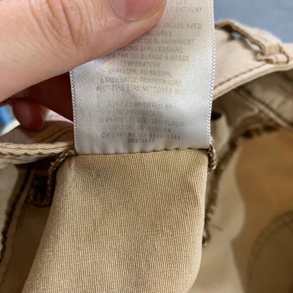 Hei Hei Pants Womens 26 Brown Cotton Blend Stretch Cargo Pockets Double Knee - Picture 11 of 13